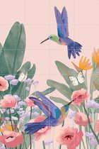 IXXI Hummingbirds - Wanddecoratie - 120 x 80 cm