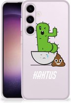 Beschermhoesje Geschikt voor Samsung Galaxy S24 Smartphone hoesje Cactus Poo
