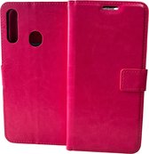 Portemonnee Book Case Hoesje Geschikt voor: Samsung Galaxy A20s - Roze