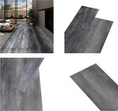 vidaXL Vloerplanken zelfklevend 5-21 m² 2 mm PVC glanzend grijs - Vloerplank - Vloerplanken - Vloertegel - Vloertegels