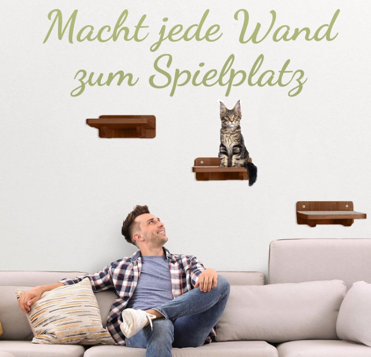 Kattentrap muur 4 treden kopen Kattentrap muur 4 treden kopen
