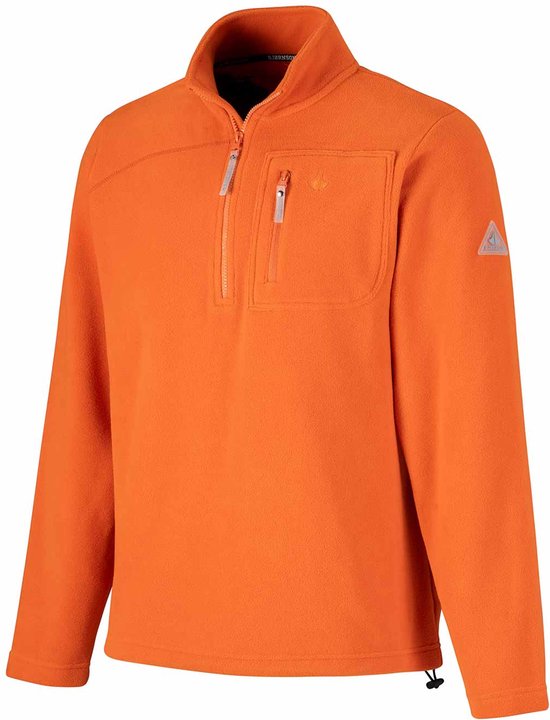 BJØRNSON Mels Fleece Pull-Over Homme - 4 Saisons - Pull - Taille L - Oranje