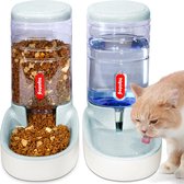 Huisdieren Katten Honden Automatische water- en voerbak 3,8 liter met 1* waterdispenser en 1 * automatische voerbak voor huisdieren
