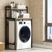Rack pour machine à laver - Armoire de salle de bain 2 couches - Robuste - Aussi pour sèche-linge - Résistant à l'humidité - 60 x 69 x 146 cm