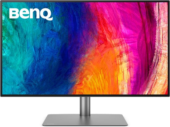 BenQ PD3225U 32” 4K Thunderbolt Monitor voor Mac & Designers 3840x2160 UHD, 2000:1 IPS, Thunderbolt 3, Display P3, DCI-P3, sRGB, Rec.709, HDR, AQCOLOR technologie, fabriekskalibratie, Hotkey Puck G2, ICC sync, KVM