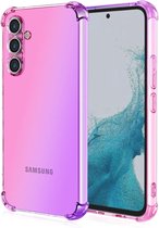 Geschikt voor Samsung Galaxy A35 5G - Schokbestendig - bumper hoesje - Roze