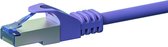 Danicom CAT6a S/FTP (PIMF) patchkabel / internetkabel 0,25 meter paars - netwerkkabel