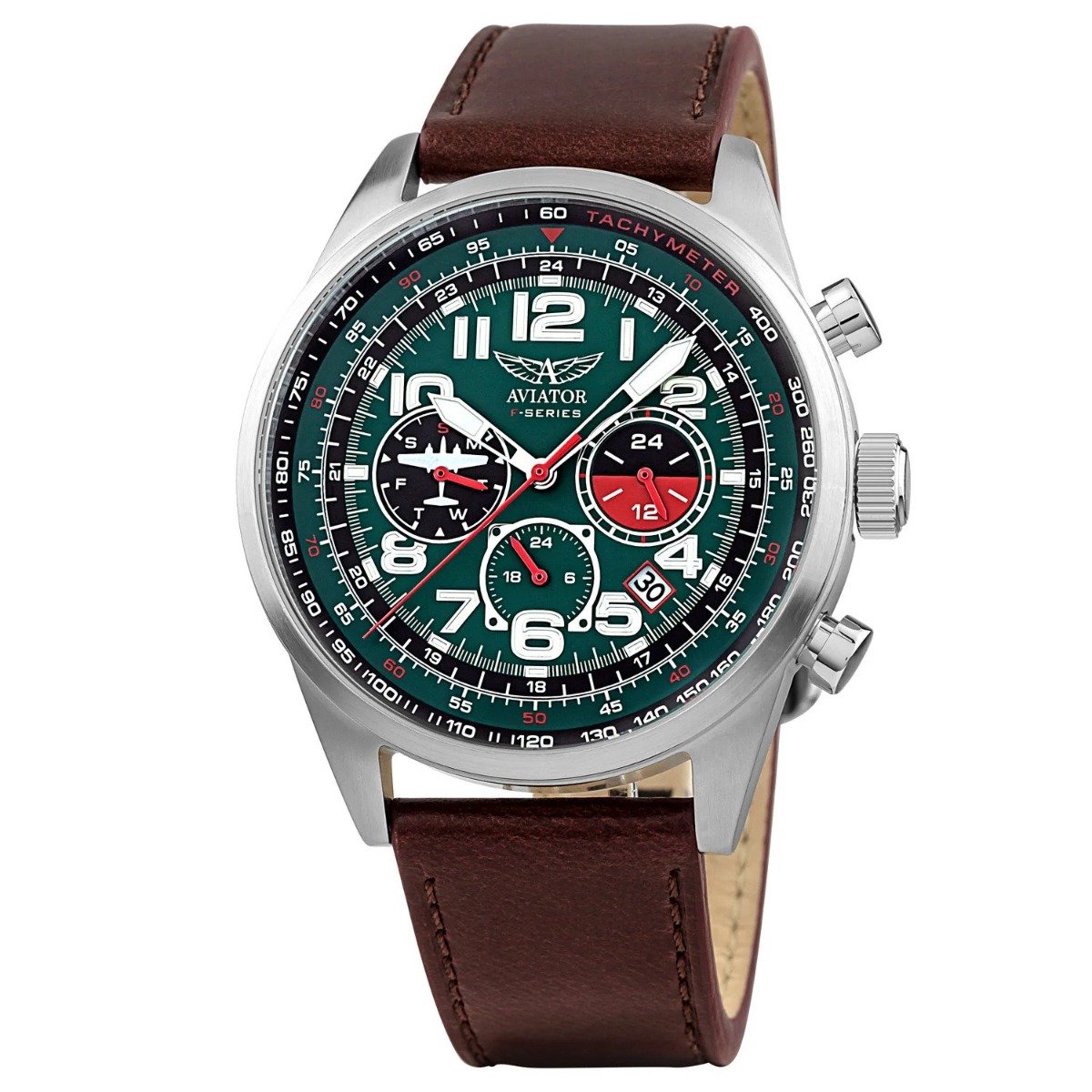Aviator - Heren Horloge F-Series GA8828 - Bruin