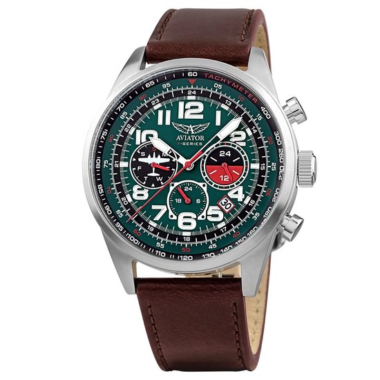 Aviator - Heren Horloge F-Series GA8828 - Bruin