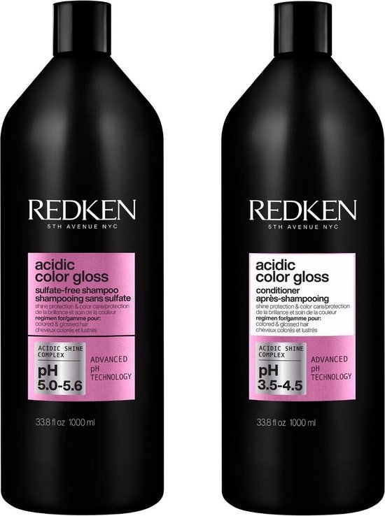 Redken Acidic Color Gloss Duo 1L Shampoo & Conditioner | Extra voordelig