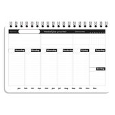 Weekelijkse Planner - A5 liggend - 52 weken planner - Spiraalgebonden - inclusief dot-notities - Gerondhoekt