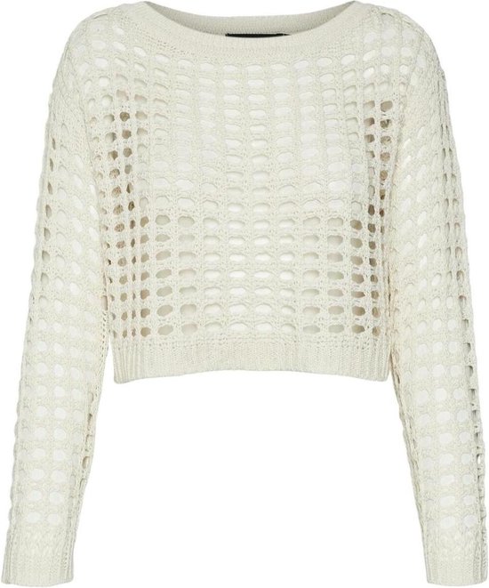 Vero Moda Trui Vmibiza Ls Boatneck Crop Pullover 10302932 Dames