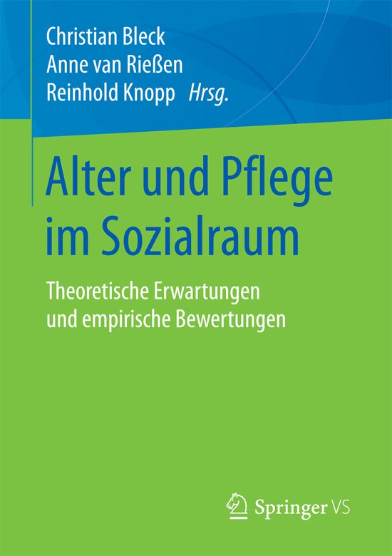 Alter und Pflege im Sozialraum - cover