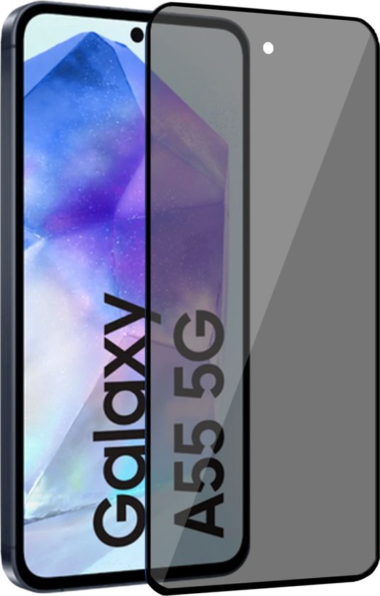 Convient pour Samsung Galaxy A55 - Protecteur d'écran de confidentialité - Verre de protection - Private GuardCover