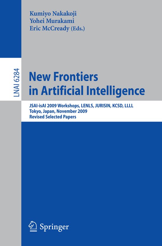 New Frontiers in Artificial Intelligence - cover