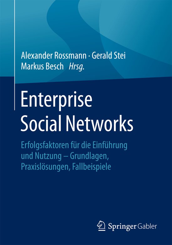 Enterprise Social Networks - cover