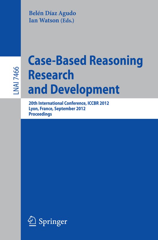 Case-Based Reasoning Research and Development - cover