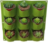 Jumada's - Hangende Plantenzak - Ophangbare plantenzak - Moestuin / Bloemen en Planten - 9 vakjes - 50 x 50 cm