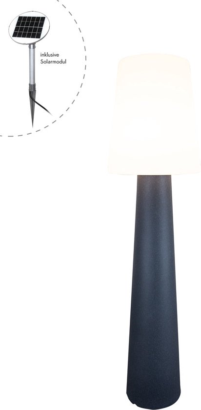 8 seasons No. 1 - Design Lamp Staand - H160cm. - Tuinverlichting - Zonne-energie/Solar - Led - Antraciet