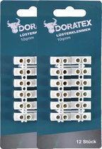Doratex Jeu de borniers - blanc - 24 pièces - articles électriques