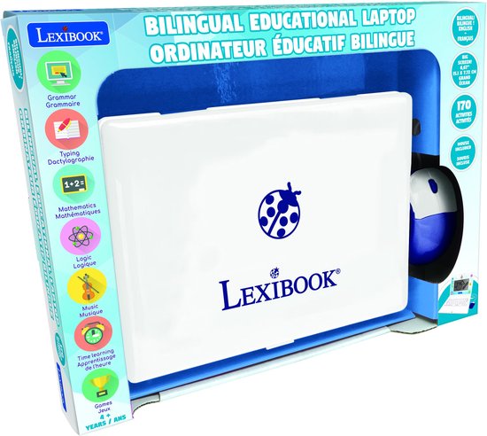 Lexibook, Hello Kitty Bilingual Educational Computer – 170 Activities English/French