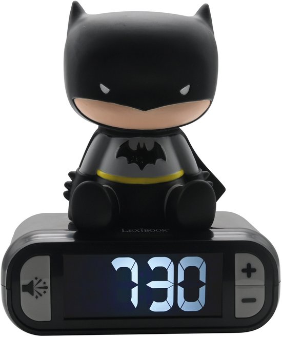 Digitale wekker met Batman 3D nachtlampje en geluidseffecten