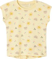 Name it t-shirt meisjes - geel - NMFvigga - maat 104