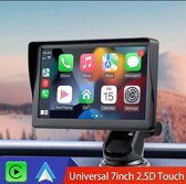 apple carplay Navigatiesysteem 7 Inch – 2024 Model - Geschikt voor Apple Carplay (Draadloos) en Android Auto - Universeel - Auto Stereo