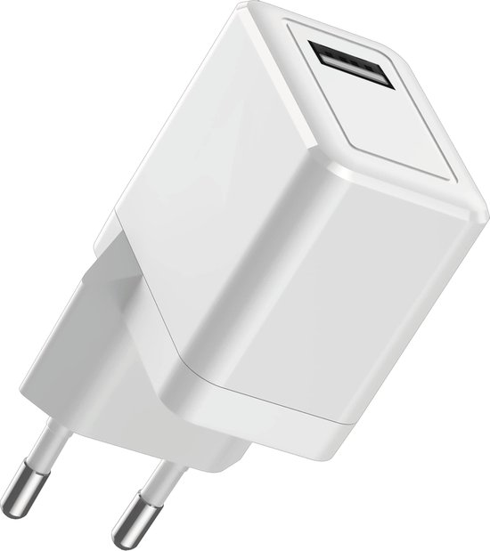 USB Power Adapter - 12W - Snellader USB-A - Stekker Lader Oplader Oplaadstekker Blokje