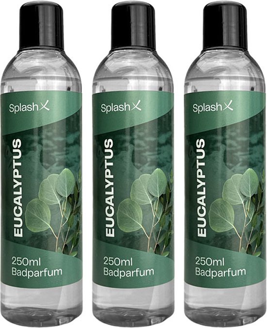 Splash-X spa geur eucalyptus 250 ml - 3 stuks - whirlpool, spa en hottub - voordeelverpakking
