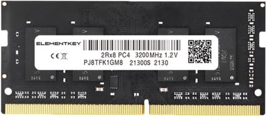 Elementkey SpeedBoost2 - 8GB - DDR4 SODIMM 3200MHz - Extra Snel - 3 Jaar Garantie - Geschikt voor Laptop / Mini PC