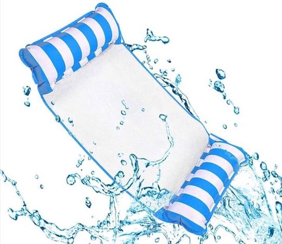 Hamac à Eau 3 En 1 Fauteuil Flottant Avec Filet - Matelas Gonflable Piscine Avec Pompe