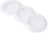 Set van 3 Witte Plastic Gootsteenfilters Zeven - Ø7.5cm - Keukenaccessoires & Huishouden
