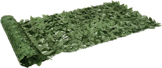 vidaXL - Paravent de balcon - avec - vert foncé - feuilles - 200x100 - cm