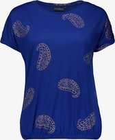 TwoDay dames T-shirt met paisley print - Blauw - Maat XXL