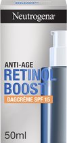 Neutrogena® Retinol Boost Crème de jour SPF 15 (50 ml), crème protectrice et hydratante au rétinol, à l’extrait de feuille de myrte et à l’acide hyaluronique, crème pour le visage efficace pour une peau plus jeune et plus saine