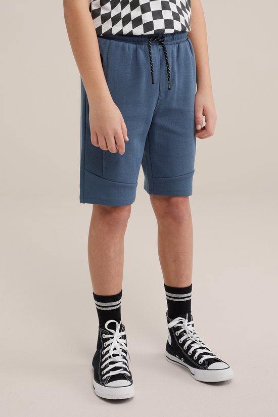 WE Fashion Jongens sweatshort met tape detail