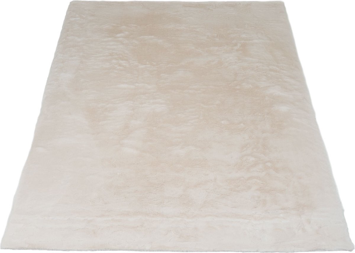 Vloerkleed Morbido Beige 2212 - 230 x 330 cm - Extra Hoogpolig Fluffy Vloerkleed in Scandi