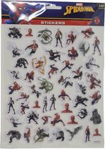 Spiderman Stickervel - Marvel -  3D Stickers - Knutselen - Blauw Rood - 3+ jaar - Stoer - Jongens - Meisjes - Films - Vakantie - Kinderpartijtje - Feestje - Cadeautje