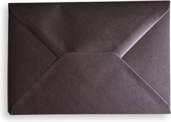 Cards & Crafts 100 Luxe Metallic C6 enveloppen - Chocolat - 16,2x11,4 cm - 110 grams - 162x114mm