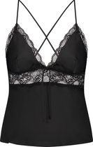 Hunkemöller Cami Top Satin Marcela Zwart M