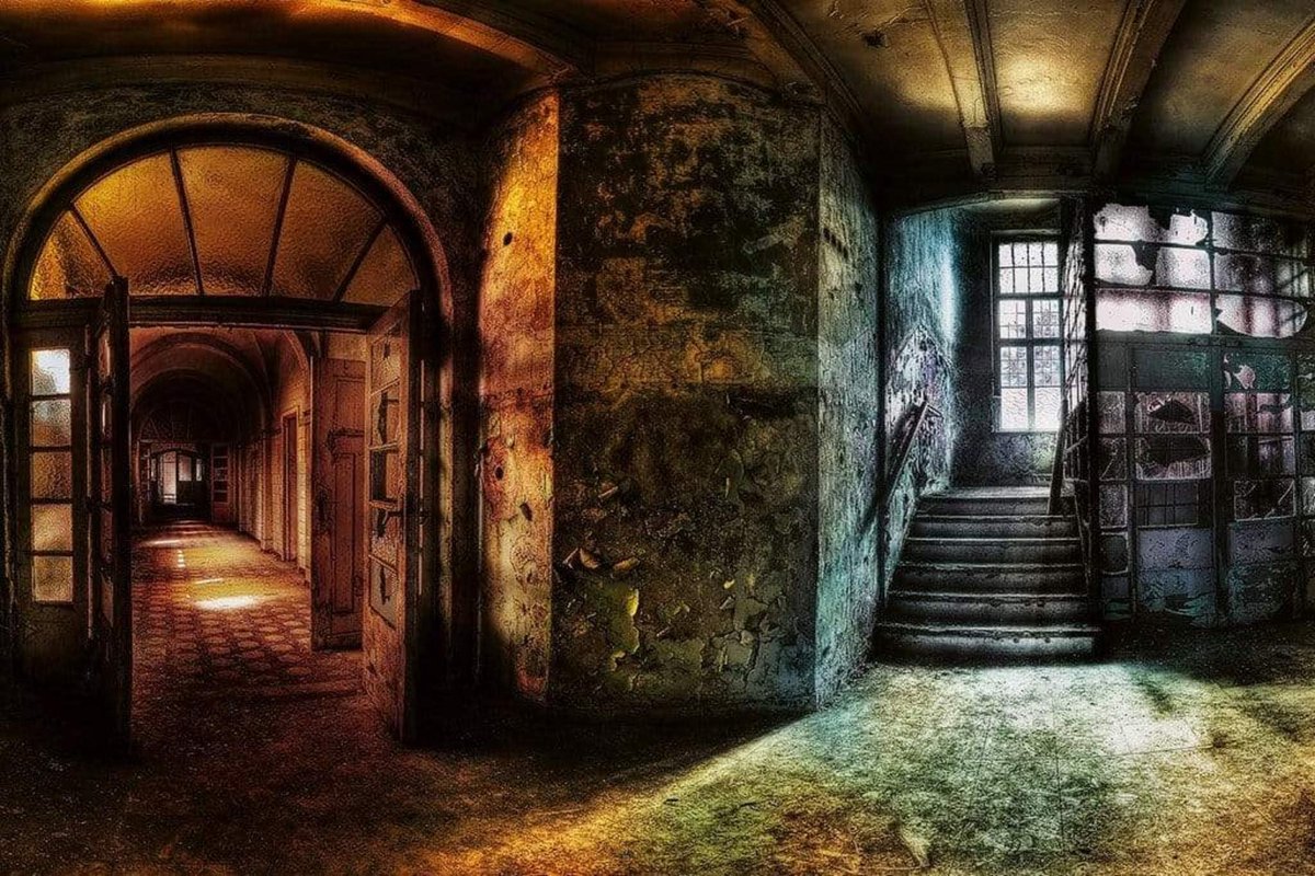 Fotobehang - Hallway 375x250cm - Vliesbehang