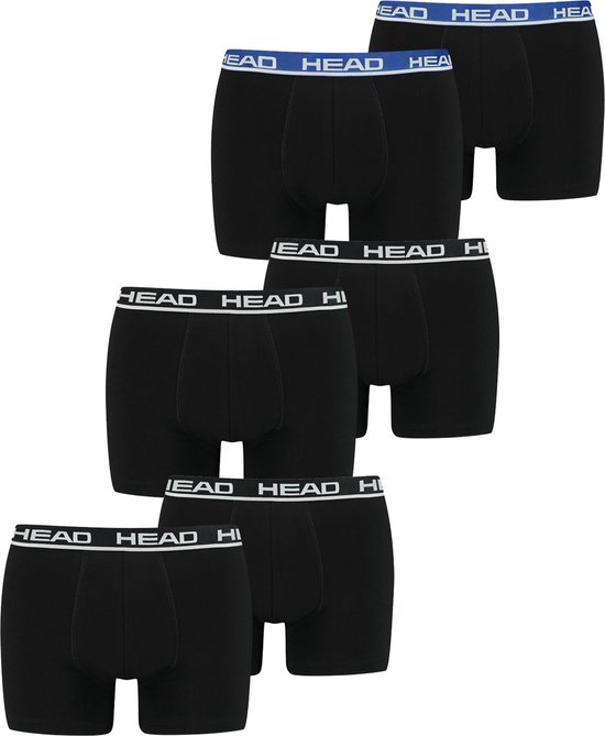 HEAD Heren Boxershorts Basic Boxer 6 Pack Veelkleurig