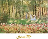 Kunstdruk Claude Monet - La famille d'artiste 70x50cm