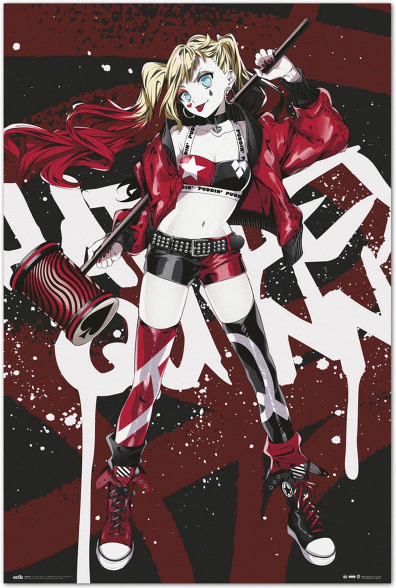Grupo Erik Poster DC Comics - Harley Quinn Anime 61x91,5cm Divers