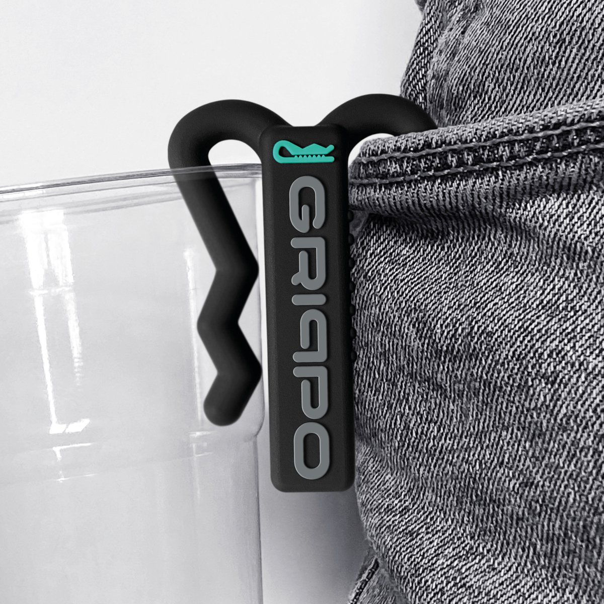 Grippo - herbruikbare festival bekerhouder - cupkeeper - festival dop - festival gadget - duurzaam - cup holder - cadeau - plastic beker - lege beker retour - recycle token - bier - festival oordopjes - festival waaier - keycord