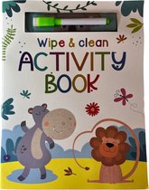 Activiteiten boek kinderen schrijf en maak schoon wipe en clean vakantie boek