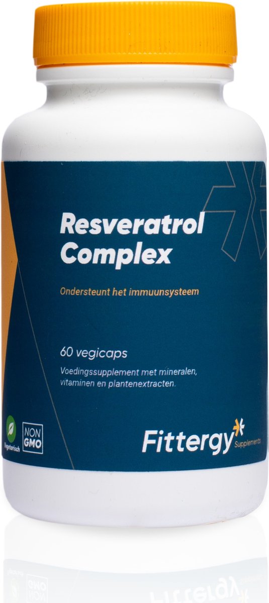 Goedkoopste Fittergy Supplements - Resveratrol Complex - 60 capsules - Kruiden - vegan - voedingssupplement