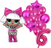 LOL ballon set - 68x86cm - Folie Ballon - L.O.L. Suprise - Themafeest - 6 jaar - Verjaardag - Ballonnen - Versiering - Helium ballon