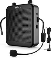 Spraakversterker - Stemversterker - geluidversterker - Draagbare Bluetooth Luidspreker (30 W) met 7,4 V/2800 mAh Lithium Batterij en Microfoon Headset - Oplaadbare Stemversterker voor Leraren - Reizigers - Vergaderingen - Muzikanten - Muziek